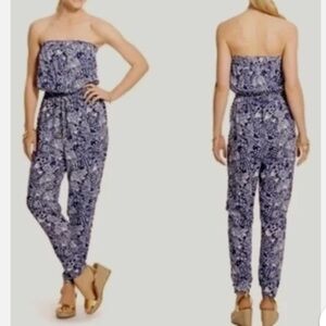 Lilly Pulitzer Strapless Navy Jumpsuit